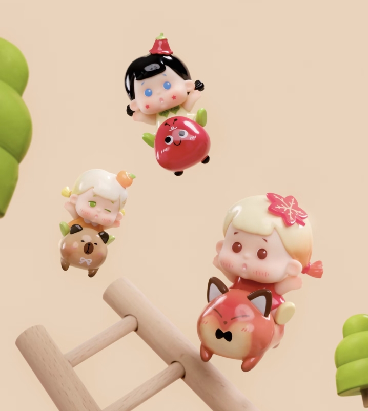 正版新品JOJOY萌骑团系列MINI盲盒萌粒摆件手办礼物女潮玩公仔