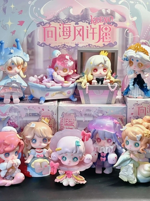 正版幽灵keeno三代向海风许愿盲盒可爱手办公仔玩具女生礼物摆件