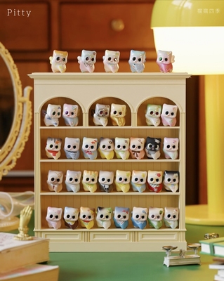 正版pitty猫猫四季萌粒盲袋潮玩盲盒礼物摆件手办礼物公仔女新品