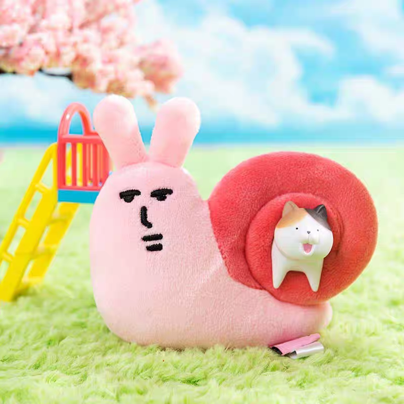 粉红兔子myfriend蜗牛挂件可爱创意毛绒玩具玩偶背包挂饰钥匙扣