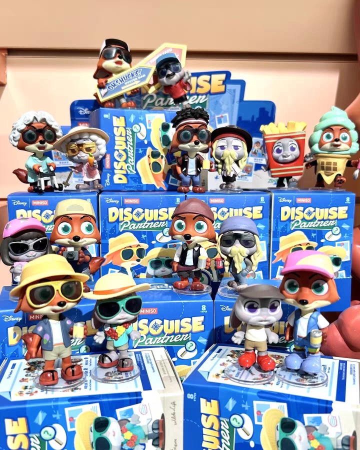 正版疯狂动物城拍档乔装系列盲盒摆件手办可爱礼物潮流玩具公仔女