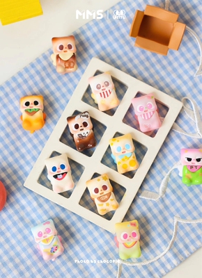 正版pitty喵喵小卖铺萌粒盲盒桌面摆件手办礼物潮流玩具公仔女生