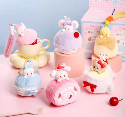 正版mikko甜心下午茶毛绒挂件系列盲盒摆件手办礼物潮流玩具公仔