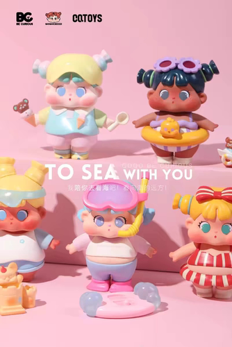 QOQO陪你去看海盲盒TO SEA WITH YOU手办公仔潮玩具桌面摆件正版