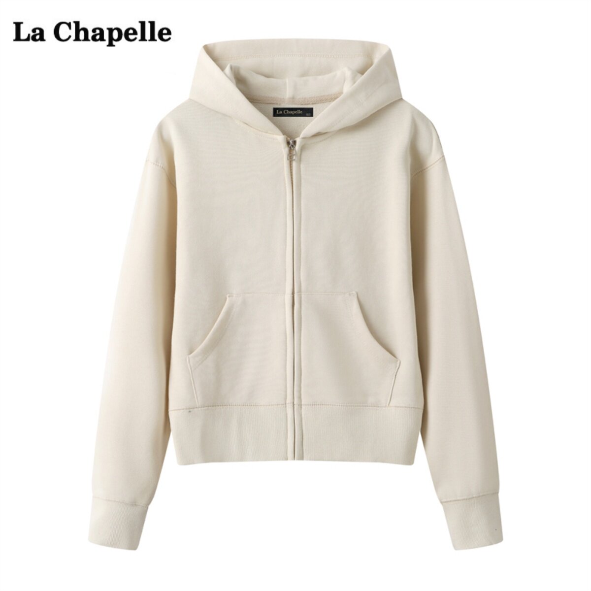 拉夏贝尔/La Chapelle运动拉链连帽卫衣外套女秋休闲宽松长袖上衣怎么看?
