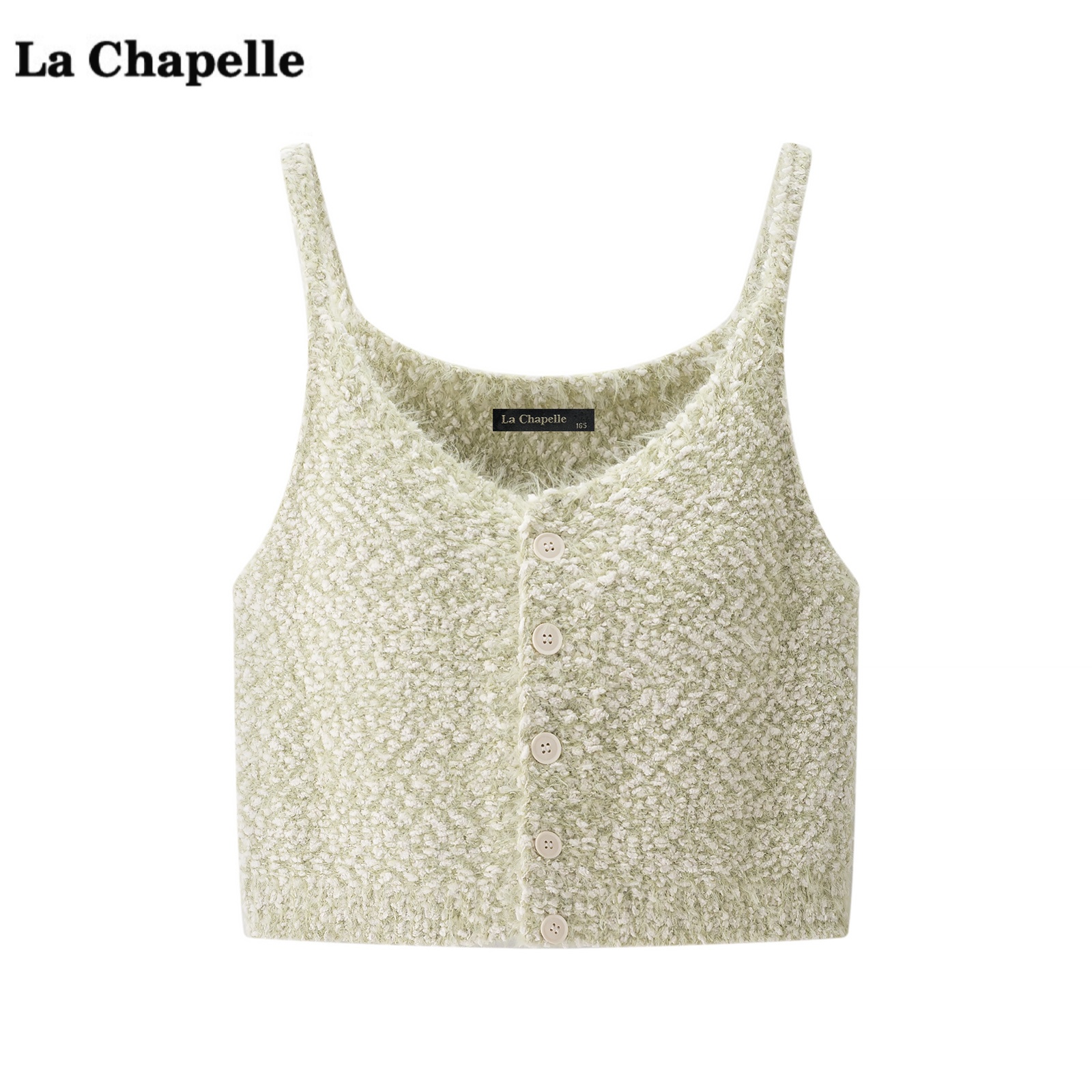 拉夏贝尔/La Chapelle韩版针织吊带背心女秋季新款叠穿坎肩上衣