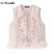 Chapelle新中式 刺绣棉马甲女冬季 拉夏贝尔 新款 叠穿背心上衣