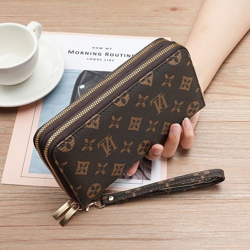 2026新款钱包女款欧美时尚女士手拿包多卡位卡包双层拉链手机包