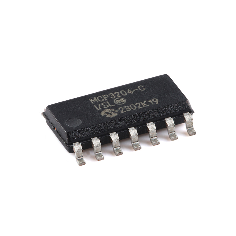 全新原装MCP3204T-CI/SL SOIC-14 12位四通道A/D转换器芯片