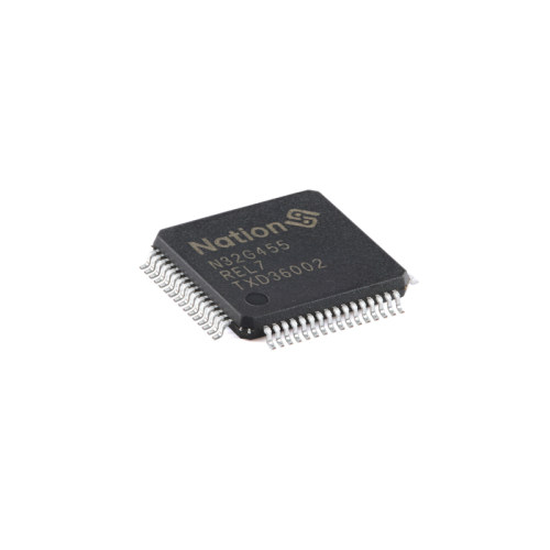 原装正品 N32G455REL7 LQFP-64 ARM Cortex-M4 32位微控制器-MCU