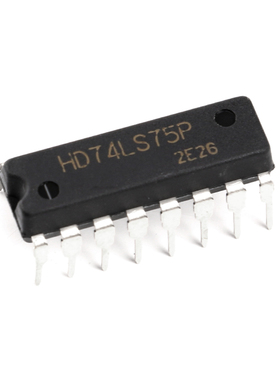 原装正品 直插  HD74LS75P DIP-16 D型透明锁存器 逻辑芯片