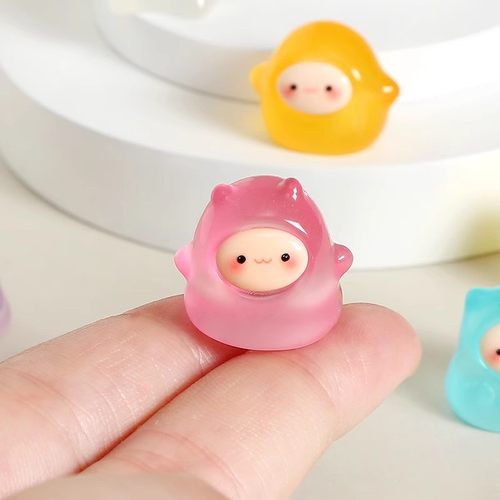 卡通夜光小精灵果冻娃娃桌面摆件