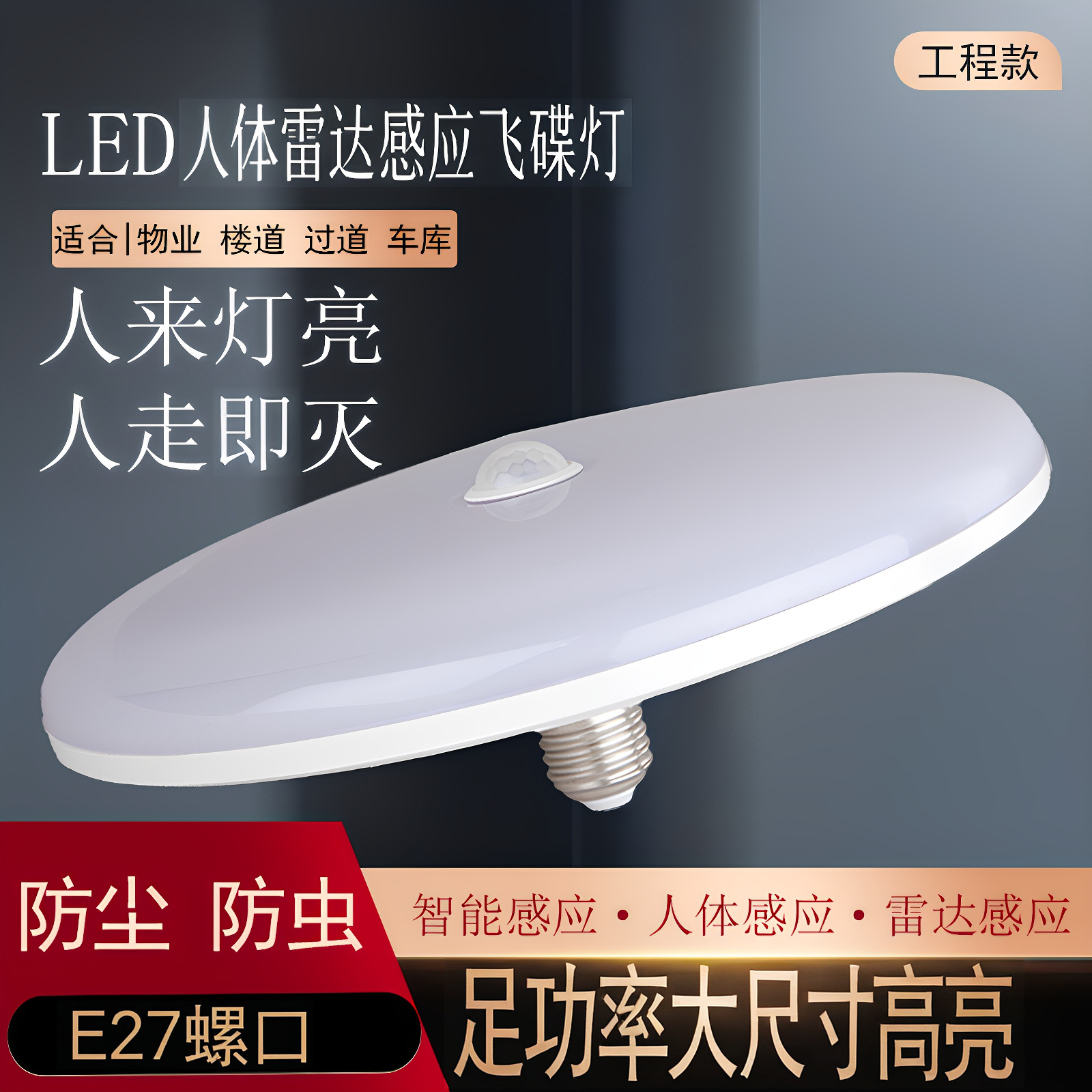 110-240V人來燈亮人走燈滅感應燈