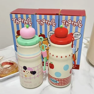 女生高颜值不锈钢保温杯可爱小苹果水杯便携式口袋杯网红杯子
