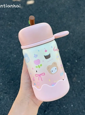 直饮可爱上学口袋杯便携mini随身杯超萌保温杯ins卡通