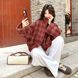 【大货】格子毛呢外套夹棉C155-911-P165控248，女装套装/套裙，2C155
