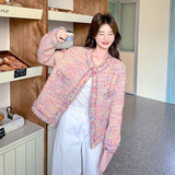 【26春新款】彩色小香风外套C155-8803-P165控258，女装套装/套裙，2C155
