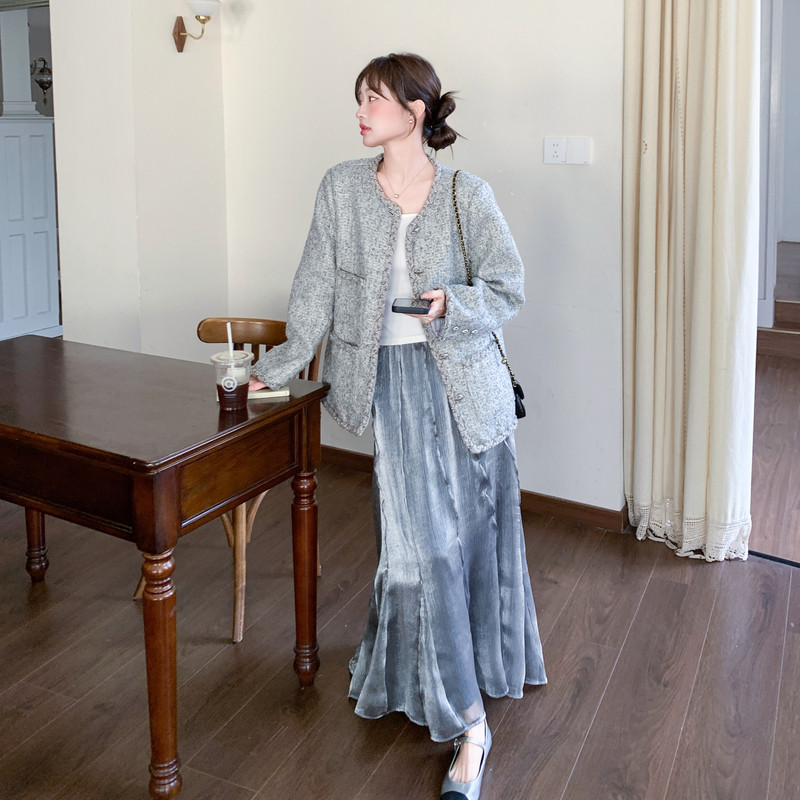 【26春新款】小香风外套+半身裙C155-8806-P195控298,女装套装/套裙,2C155