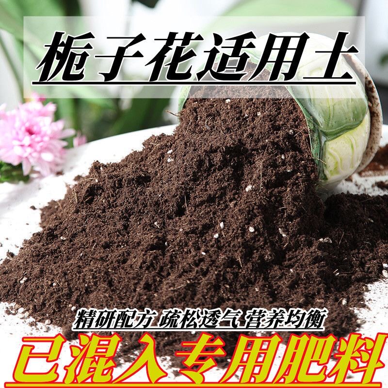 栀子花专用土栀子花营养土通用进口泥炭土盆栽花卉椰糠育苗种植土图片