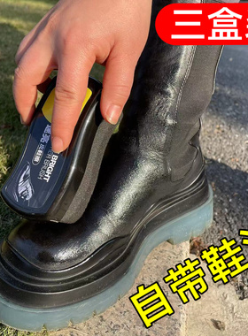 速亮鞋油无色真皮保养油高级通用黑色刷鞋擦皮鞋神器海绵鞋蜡刷子