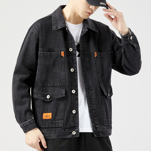 JK150-P60秋冬新品主推潮流青少年时尚男士牛仔外套无影墙模特图图片