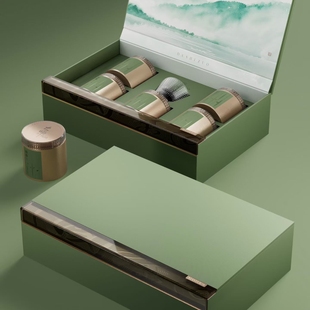 2026新款绿茶包装盒绿茶日照绿茶龙井碧螺春白茶空盒茶叶包装礼盒