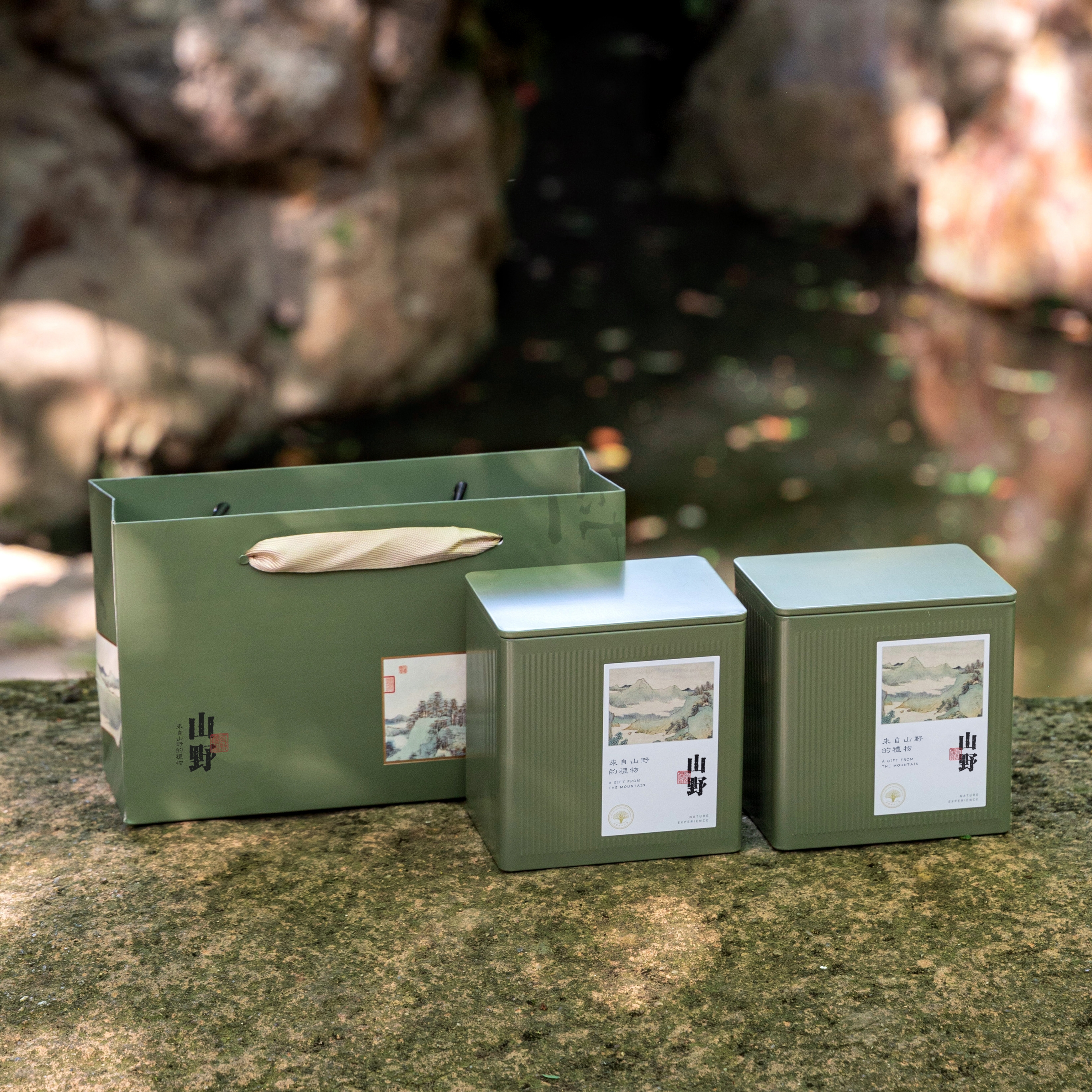 太平猴魁毛峰瓜片便携茶叶罐马口铁盒茶罐密封简约通用茶叶罐半斤