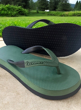 男士高端品牌拖鞋人字拖2025新款夏季泰国原装进口橡胶防滑沙滩鞋