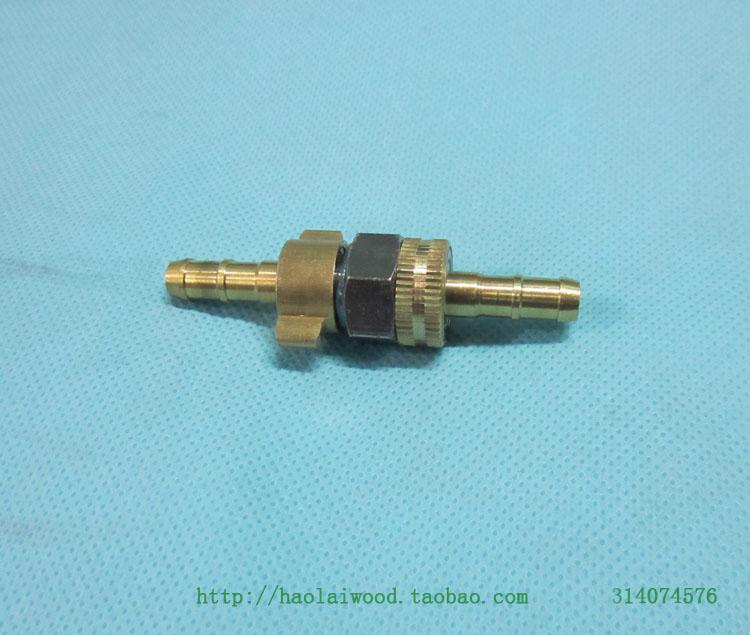 打药泵软管大六角360度旋转活动接头农用喷雾器胶管对接铜接头8mm