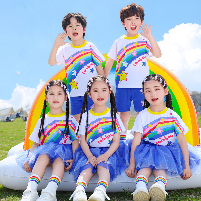 六一儿童演出服幼儿园舞蹈表演服少儿啦啦队小学生运动会演出服装