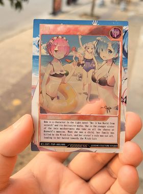 Discounted goods泳装蕾姆透明胶片卡片k1梦幻女神系列英版日版