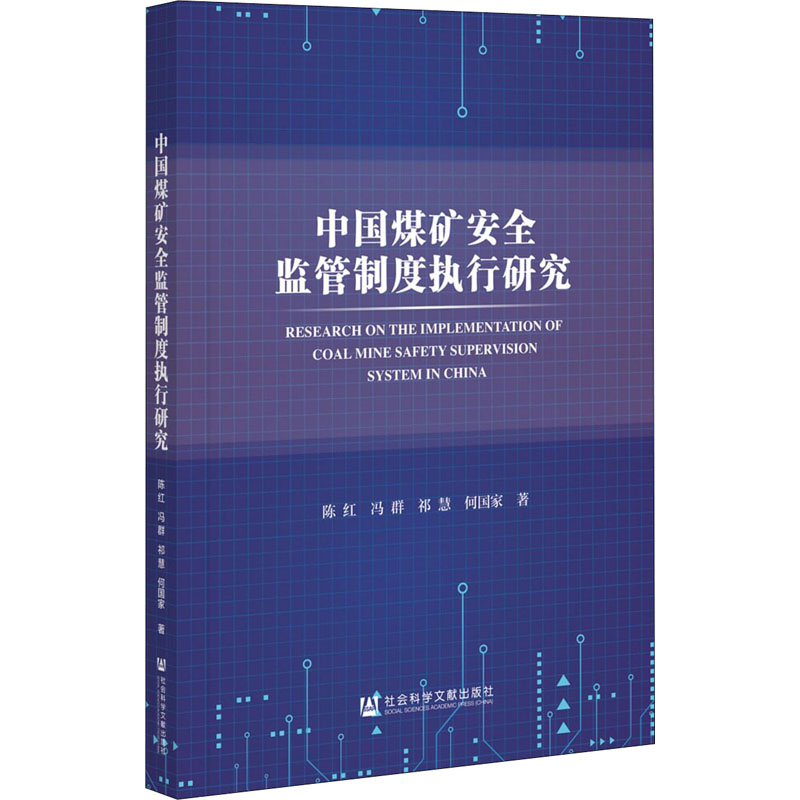 中国煤矿安全监管制度执行研究 陈红 等 著 能源科学技术开采开发技术专业书籍 社会科学文献出版 9787520181648