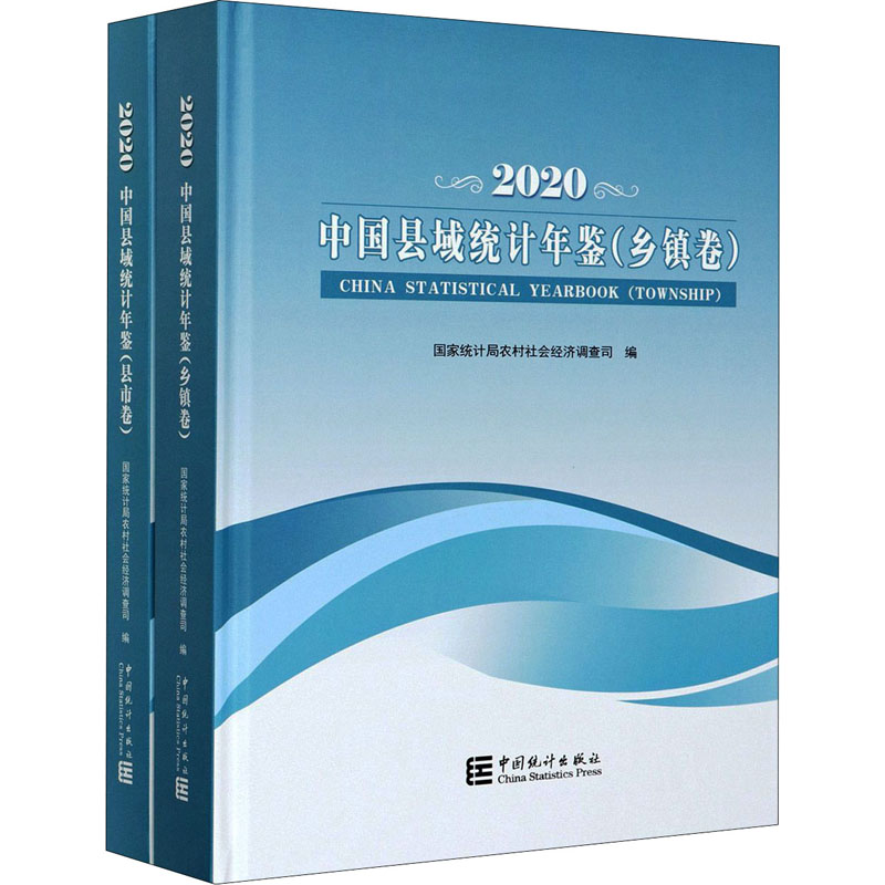 中国县域统计年鉴 2020(全2册) 我国县级社会经济发展状况 全国乡镇行政区域面积人口和工业等基本情况统计资料大全 专业分析书籍