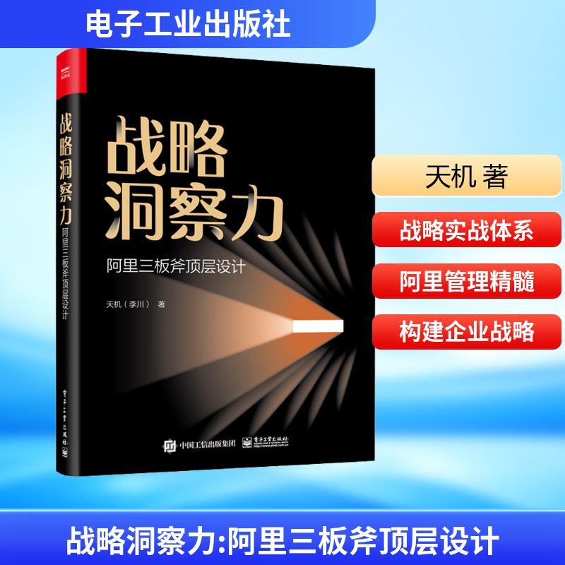 战略洞察力 阿里三板斧顶层设计 天机 著 战略管理 经管、励志 电子工业出版社
