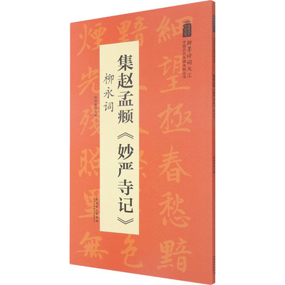 集赵孟頫《妙严寺记》 柳永词 陆有珠 编 软笔毛笔书法艺术字帖图书 练字贴临摹书籍 安徽美术出版