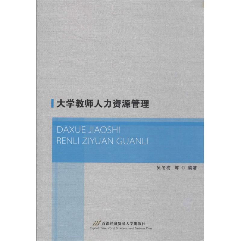 大学教师人力资源管理 无 吴冬梅 等 编 人力资源管理HR人事管理专业知识图书 畅销书籍 首都经济贸易大学出版