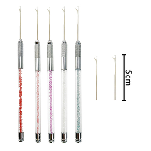 水晶款接发驳发单头钩针带舌头假发接发勾针羽毛接发钩针工具批发