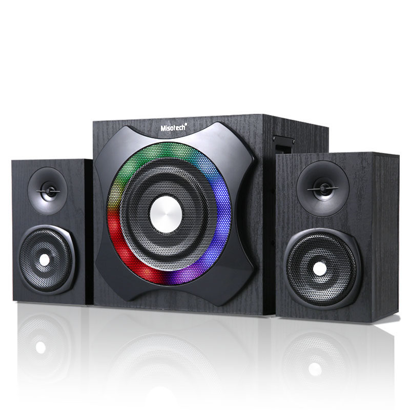 明硕S500电脑蓝牙音箱台式家用超重低音炮2.1多媒体电竞游戏音响