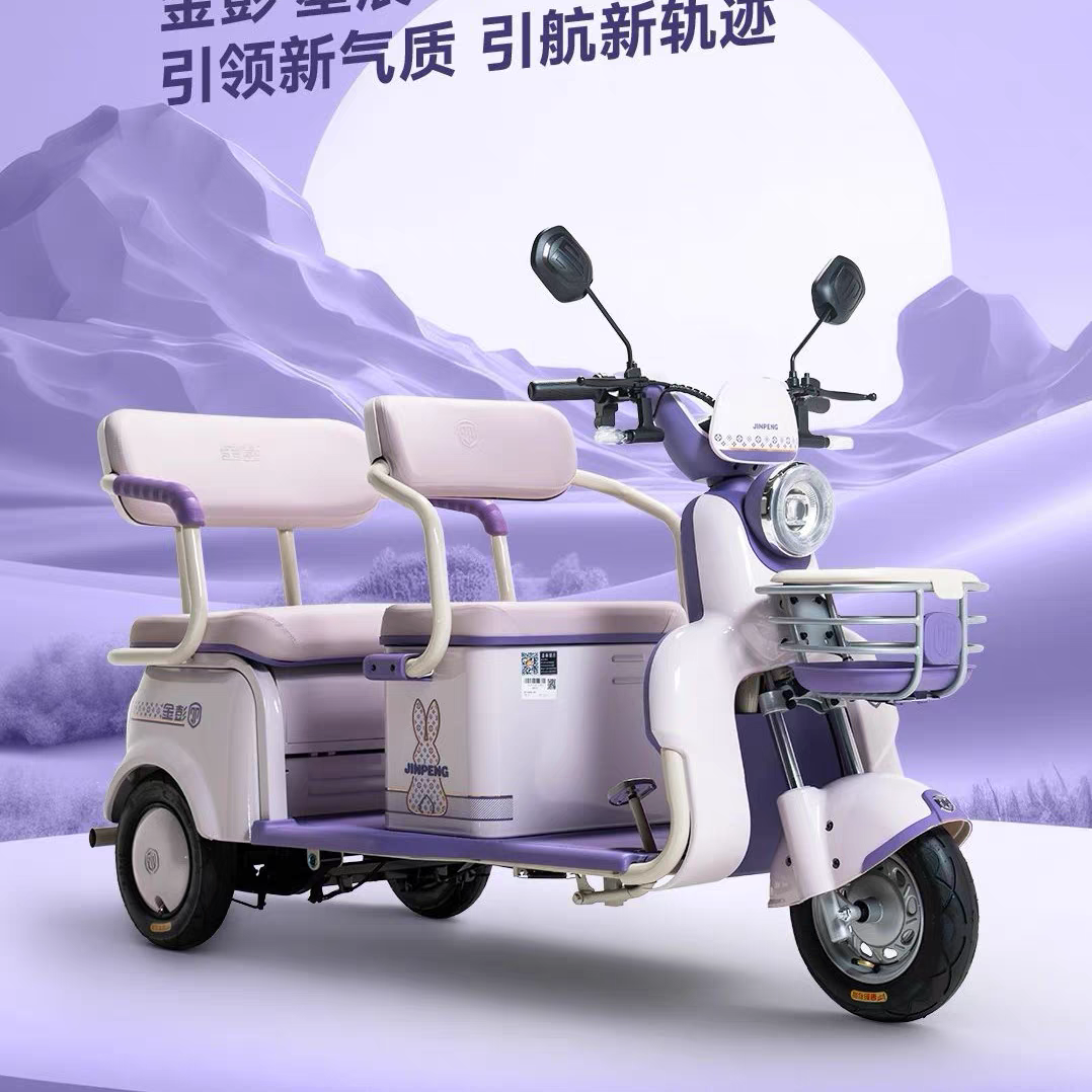 金彭星辰M电动三轮车家用女士老人休闲代步接送孩子电瓶车
