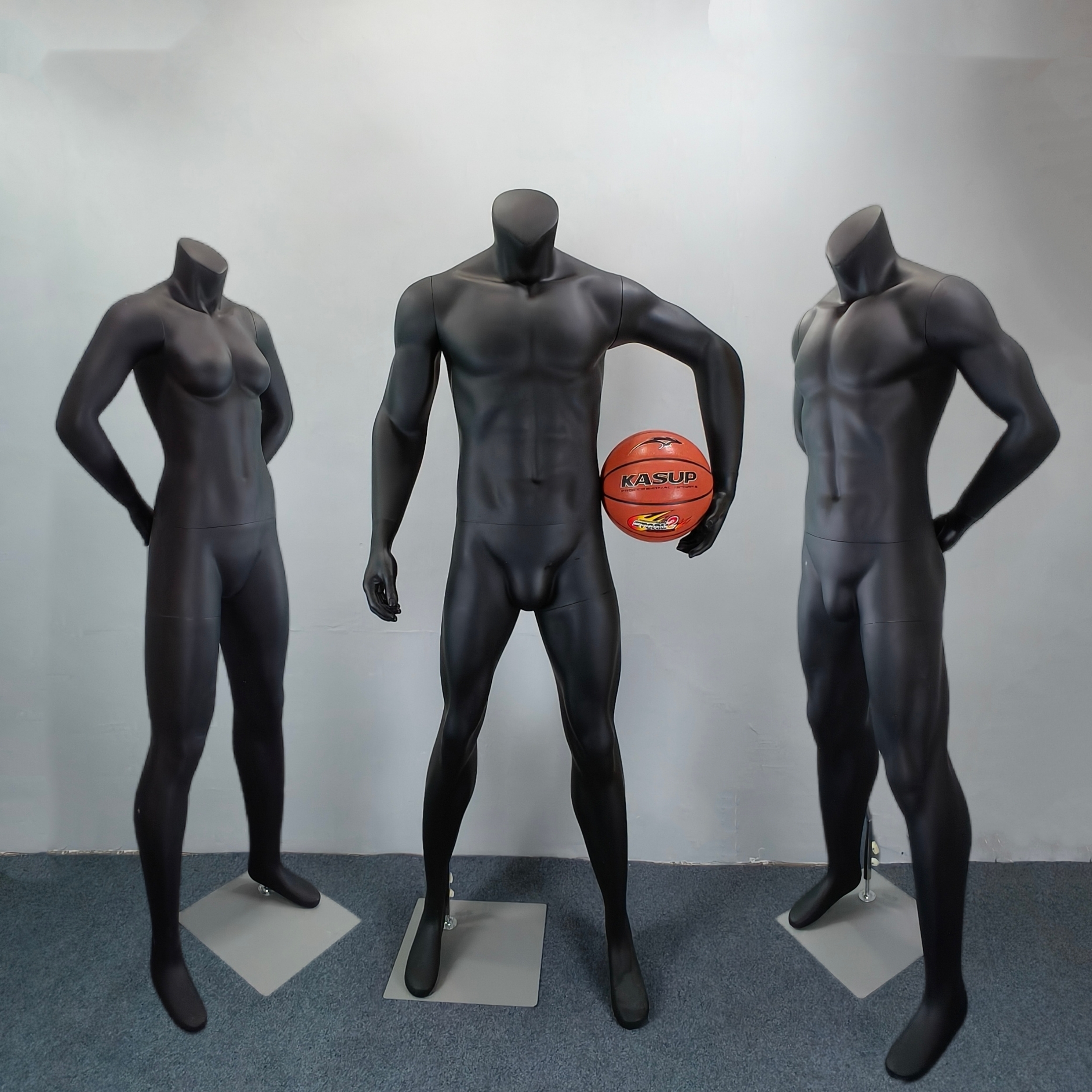 体育运动服装店模特道具男全身跑步仿真假人肌肉橱窗女模特展示架