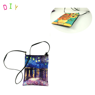 不朽的梵高 爱德华轻小斜  轻便小挎包 斜背包 盛开的杏树  夏天