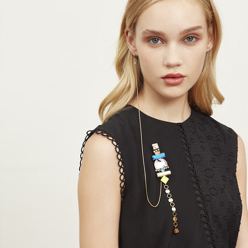 小夜曲工坊 Felcia云音 新中式 羽毛 多用途 胸针/耳挂耳环