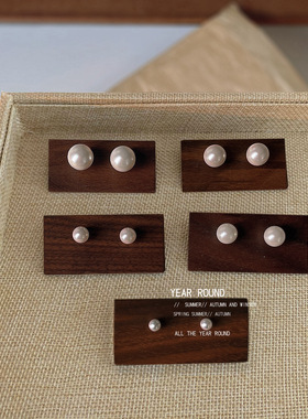 BO丨fever同款复古珍珠925银针耳钉女韩国ins网红同款耳饰LC-635