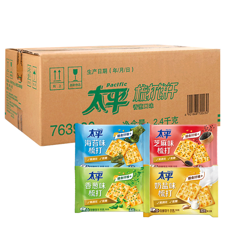 太平苏打饼干整箱24袋