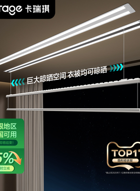 【政府补贴65折】隐形电动晾衣架嵌入式隐藏阳台智能升降晒衣杆凉