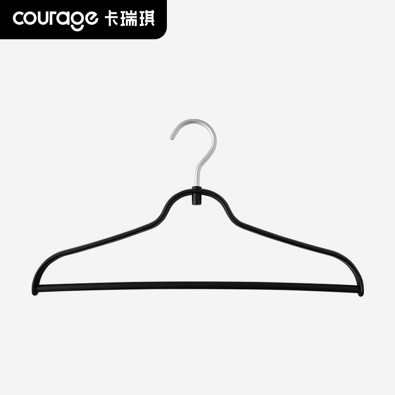 TOP1黑色无痕衣架不鼓包