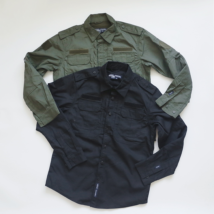 网格布训服户外男战术翻领耐磨