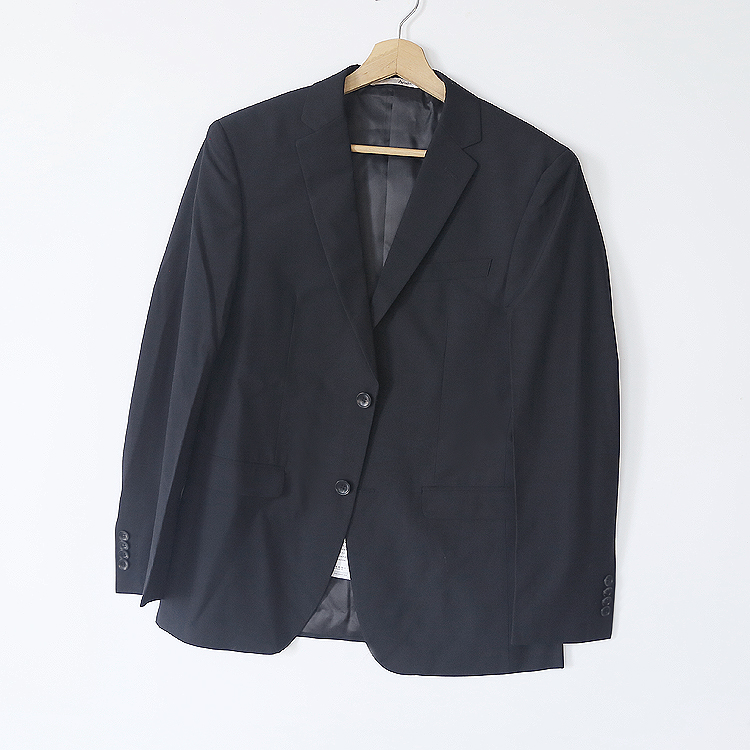 撤柜西服黑色春夏薄款两