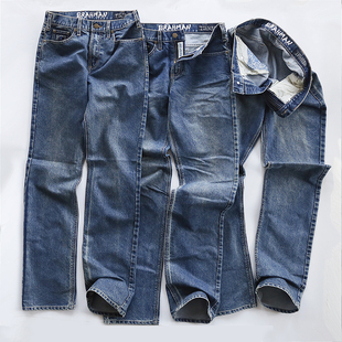 厚款牛仔裤！出口品质外贸原单水洗做旧直筒裤YKK拉链可选裤长男