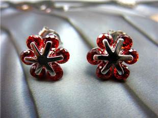 韩国饰品 耳钉 耳环 耳饰 水晶14K医用银针 简约百搭 4色选